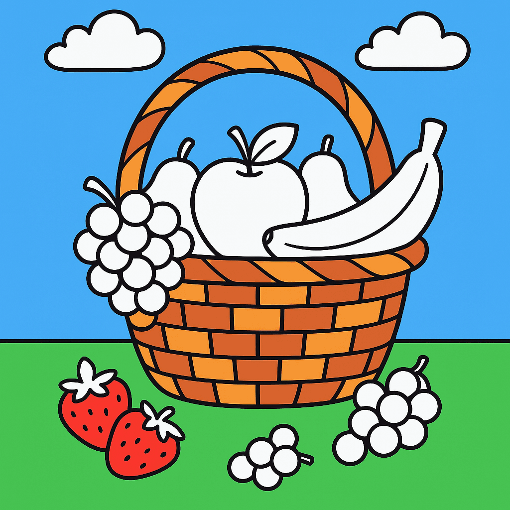Раскраска из категории Еда